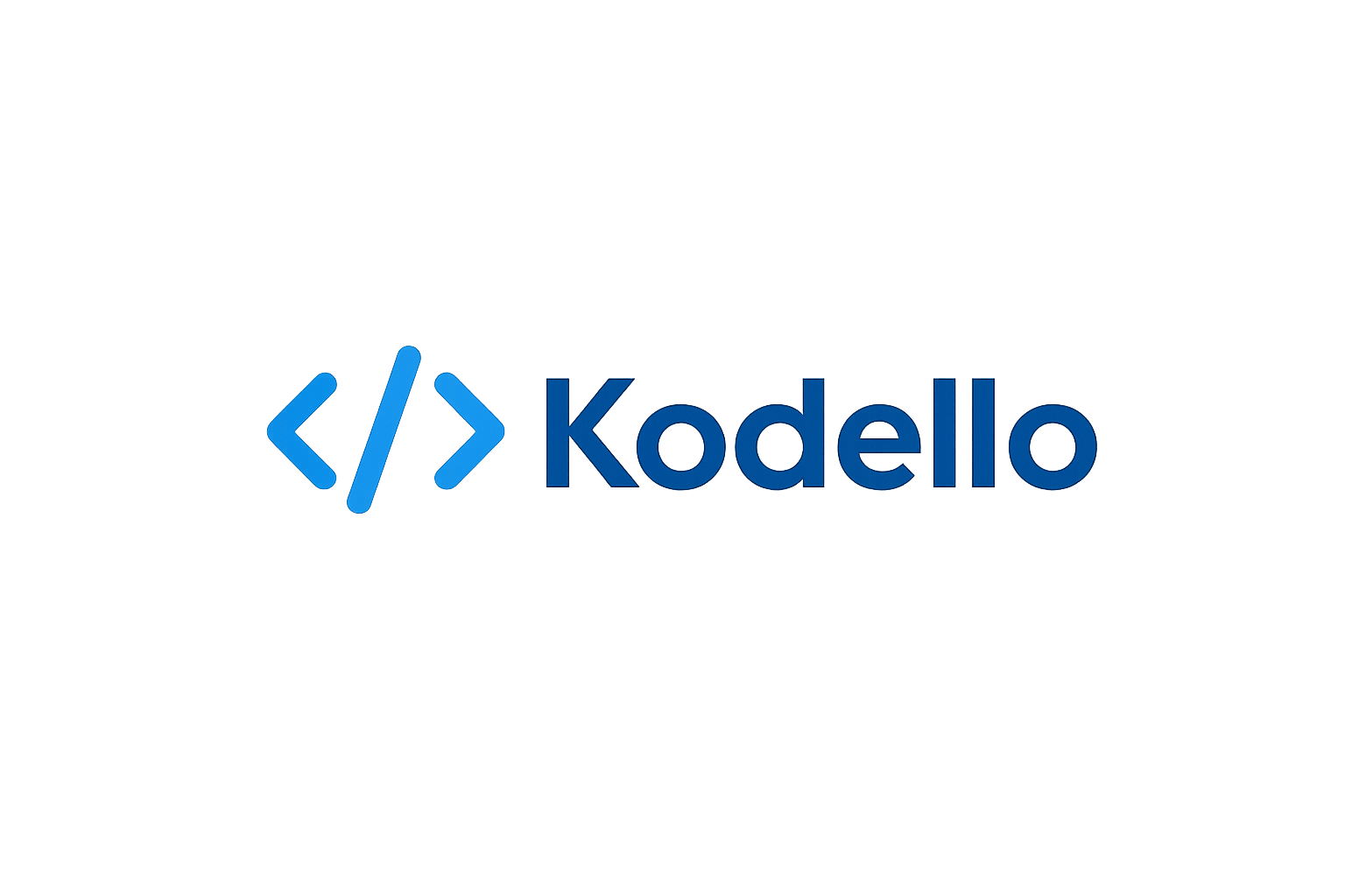 Logo Kodello z symbolem kodu